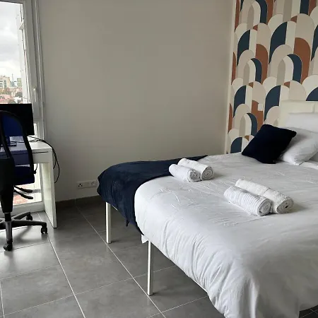 Appartement Eiffel Horizon Proche Paris Metro 14 Gentilly